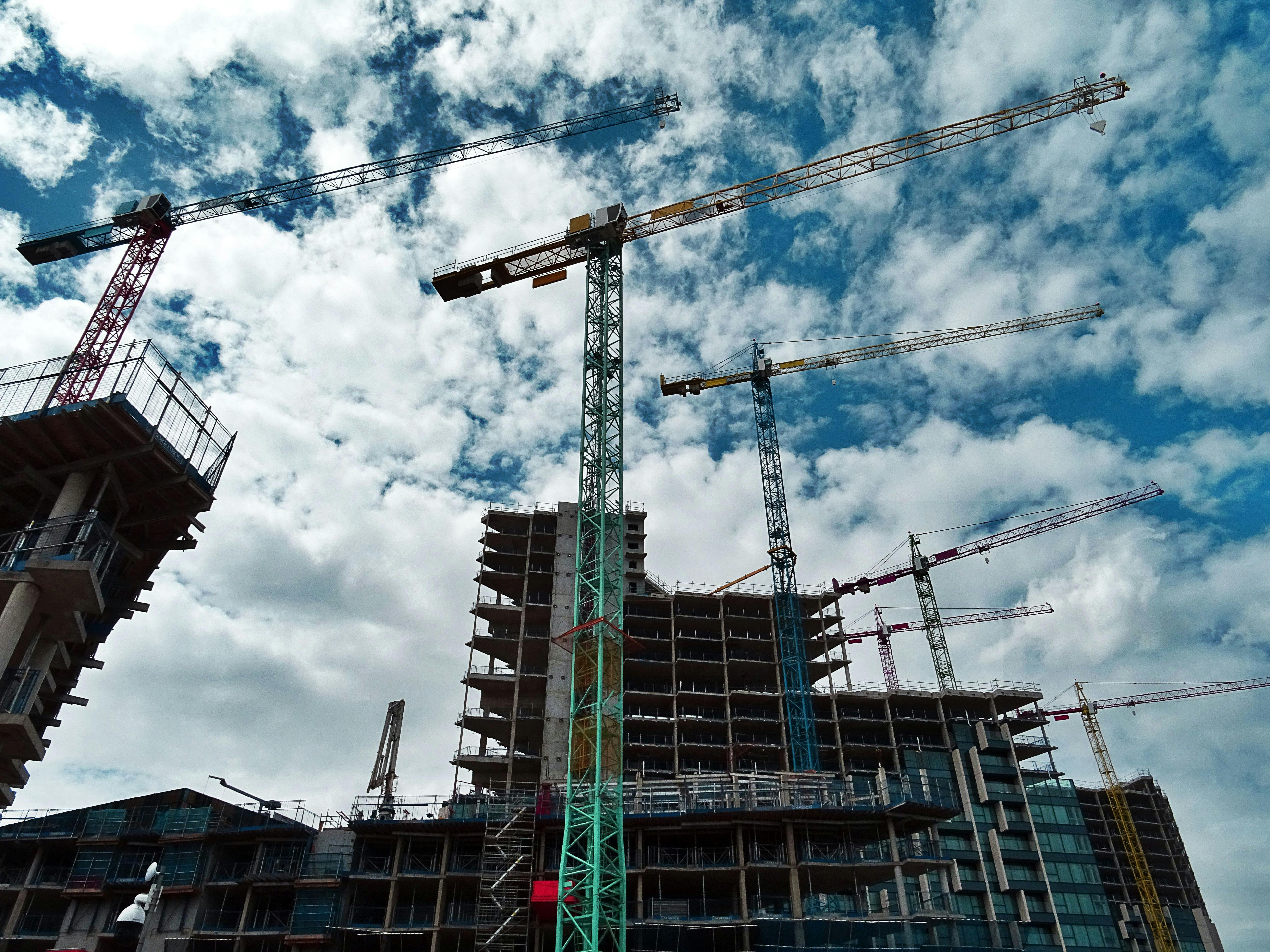 Fondo animado de construcción